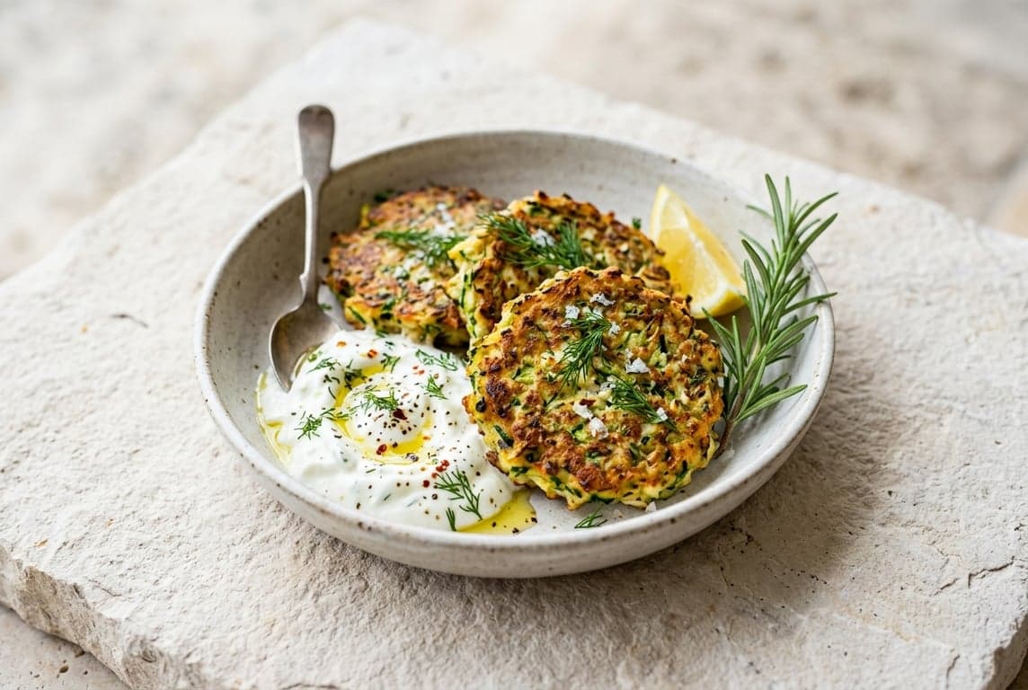 Zucchini Fritter Plate