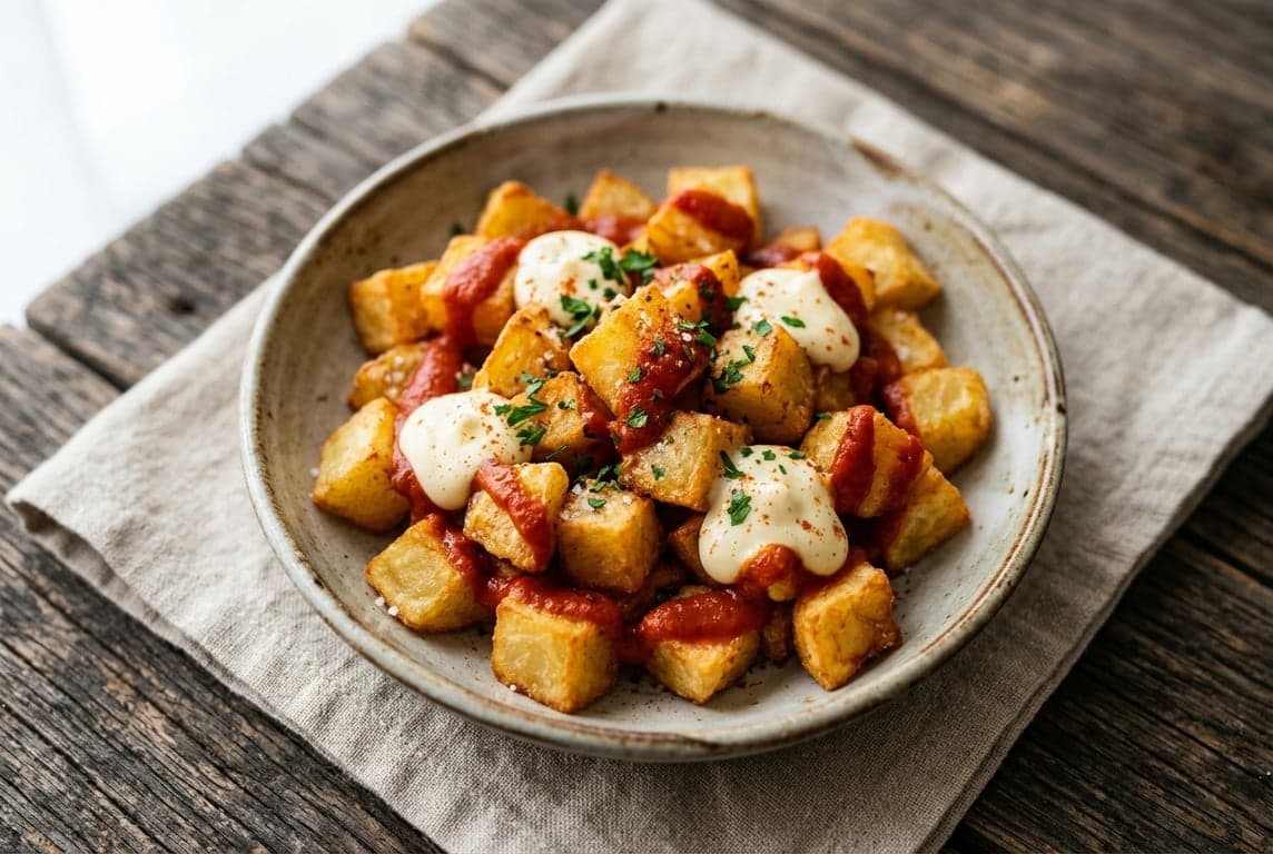 Patatas Bravas with Aioli & Brava Sauce