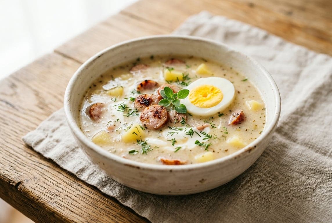 Żurek (Sour Rye Soup)