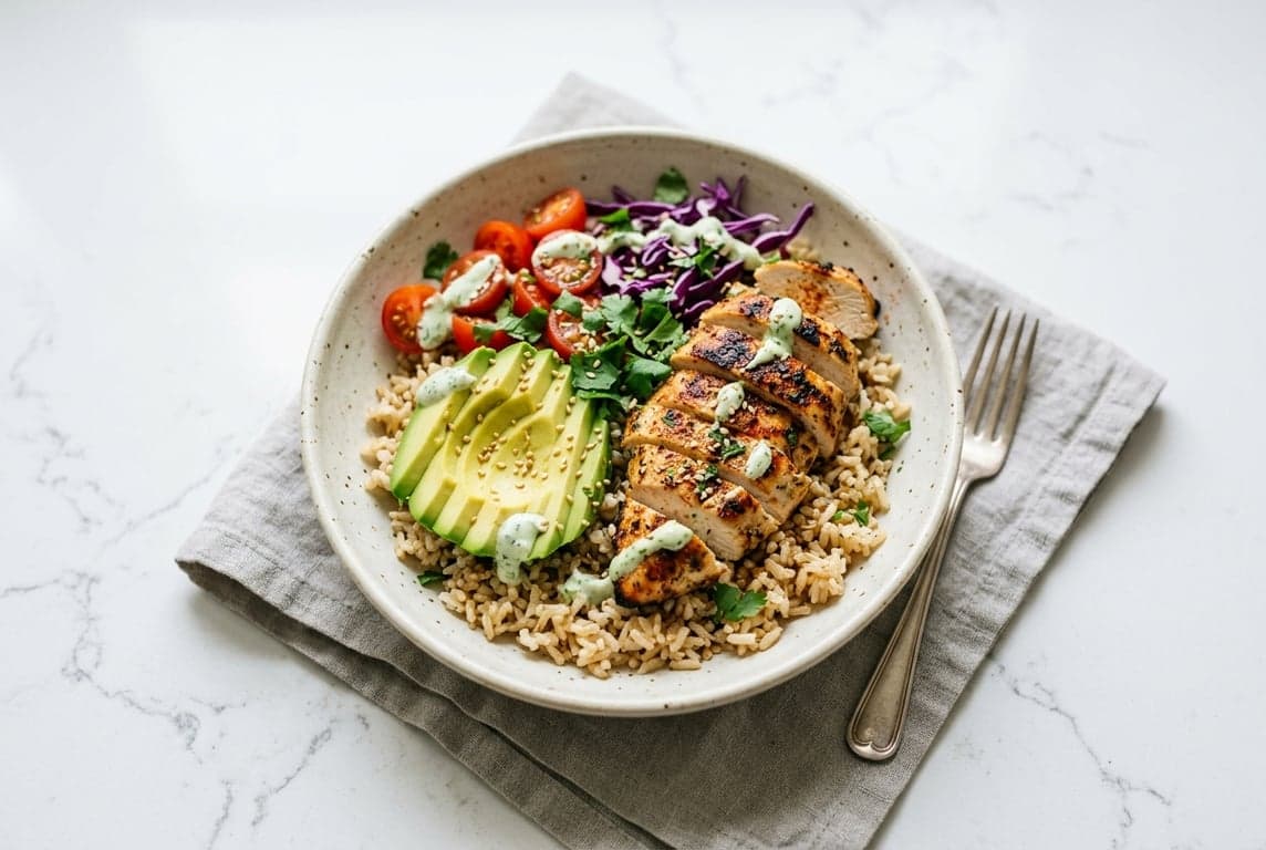 Chicken & Avocado Rice Bowl