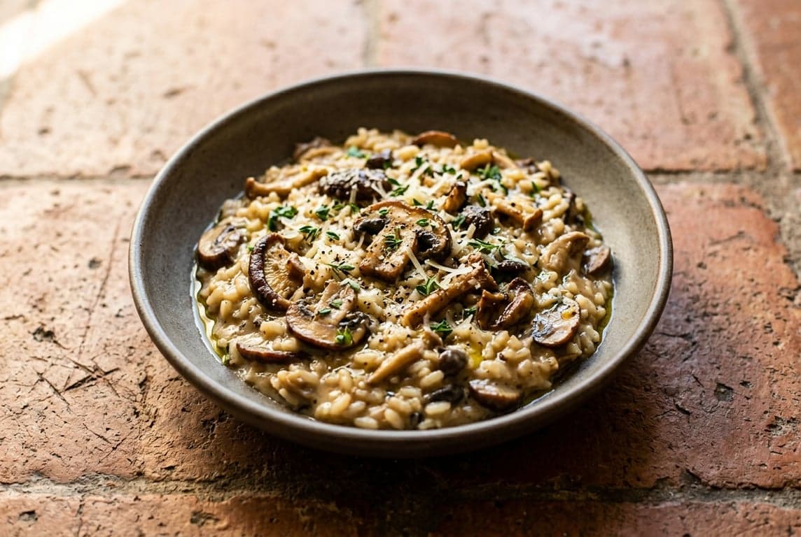 Nut-Free Mushroom Risotto